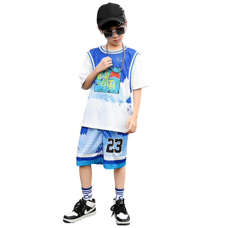 儿童篮球服套装夏季短袖训练服