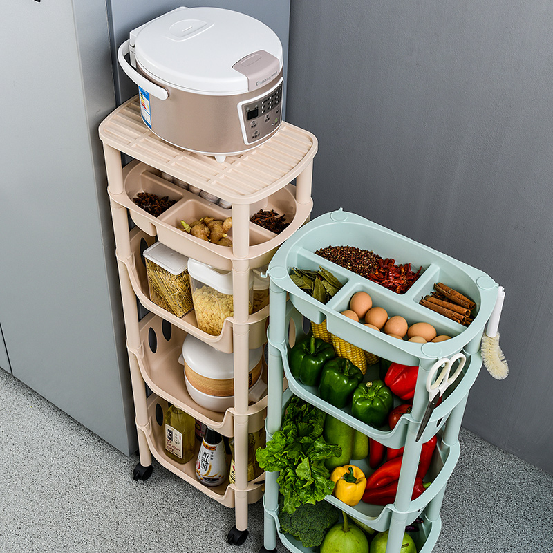 厨房置物架落地多层放