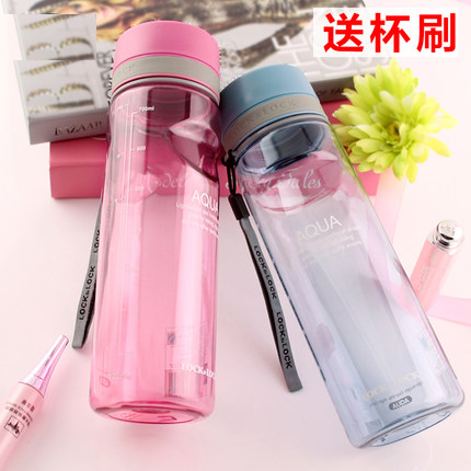 乐扣水杯大容量密封防漏随手