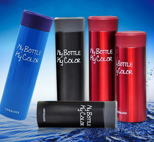 乐扣乐扣304不锈钢保温杯 男女学生便携茶杯情侣水杯390mlLHC4015