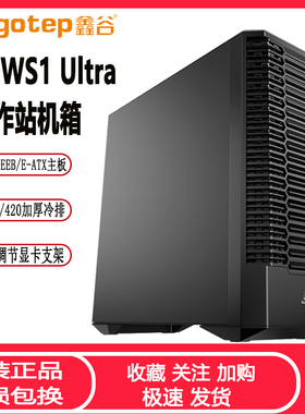 鑫谷探云WS1 Ultra全塔双路服务器机箱 多盘位nas台式工作站机箱