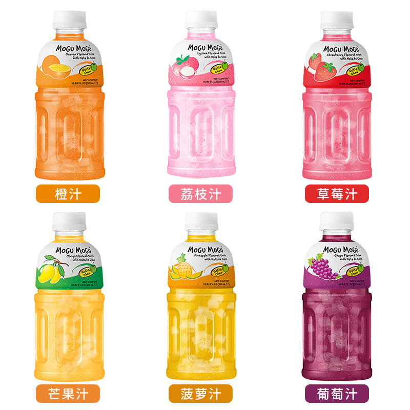 【临期】摩咕摩咕mogumogu泰国进口椰肉果汁饮料网红夏天饮品