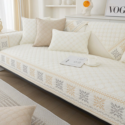 纯棉沙发垫四季通用防滑坐垫
