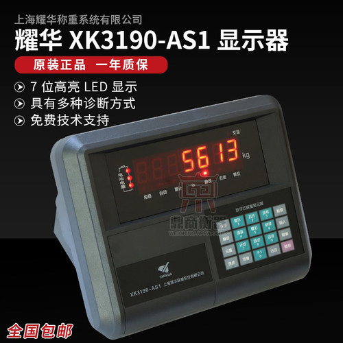 耀华AS1电子秤地磅数字称重仪表