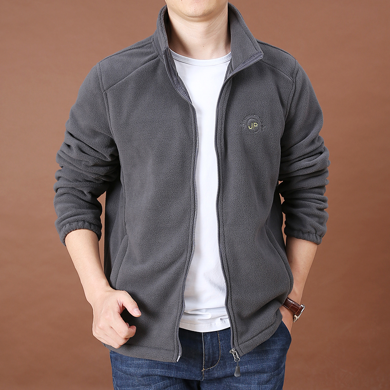 春季大码立领户外运动摇粒绒卫衣