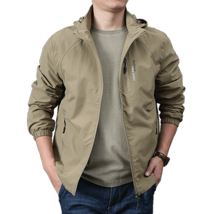 户外运动速干冲锋男外套男士茄克衫时尚休闲舒适多袋工装上衣服潮