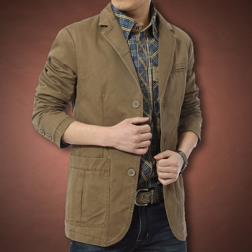 JPDUN西服水洗纯棉宽松