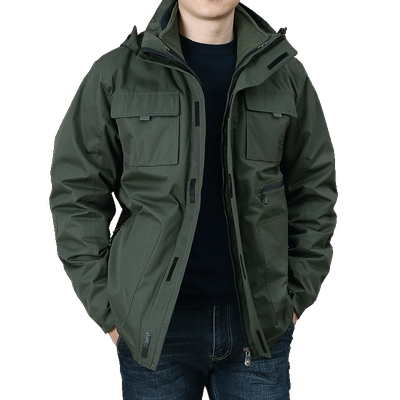 男士户外加绒内胆两件套