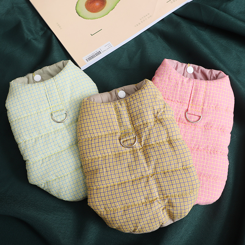 狗狗衣服2025新款冬小型犬冬季加厚保暖棉背心泰迪博美可牵引马甲