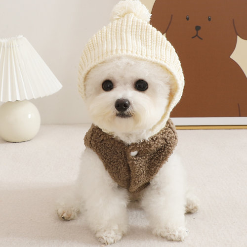 小狗狗泰迪冬季衣服秋冬装戴帽装