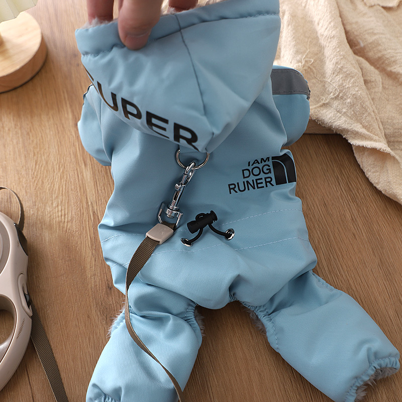 狗狗衣服2025新款冬小型犬可牵引棉衣加厚防着凉泰迪西高地四脚衣