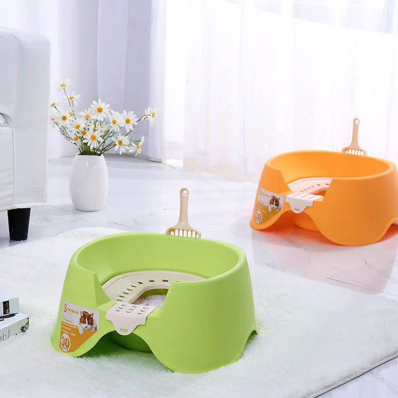 猫猫防飞溅坐便器宠物用品