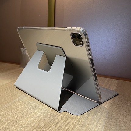 720适用苹果2026ipadpro无笔槽保护套亚克力10.2透明air8防弯壳mini7十代10.9旋转12.9平板9.7软壳皮套3一体6