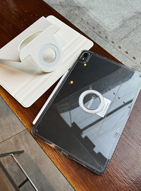 适用华为平板matepad11.5s保护套air无笔槽10.8亚克力10.4防弯pro12.6透明2023防摔壳se磁吸拆分720旋转mini