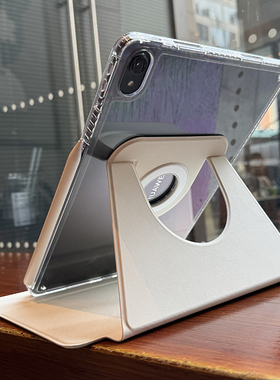 适用华为平板2023matepad11.5保护套air无笔槽10.8亚克力mini防弯pro12.6透明壳se磁吸拆分旋转荣耀MagicPad2