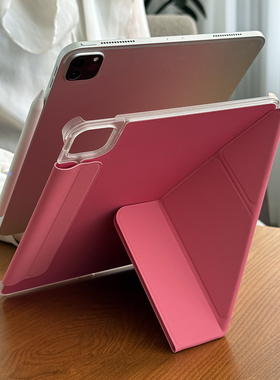 【护甲丨磁吸双面夹】适用苹果ipadair7保护壳a16平板10.2代防弯pro13防摔全包边mini简约皮套12.9超薄5y折4
