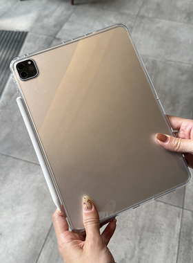 适用小米8平板pad7pro保护套亚克力6spro12.4透明5单壳轻薄防弯防摔无笔槽电脑软胶全包边硬后壳气囊新款轻便
