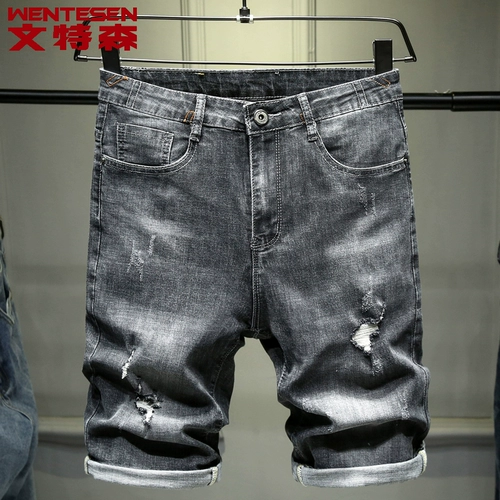 Штаны, трендовые летние шорты, джинсы, в корейском стиле