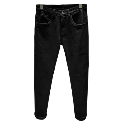 纯色白色简约高端弹力男士牛仔裤