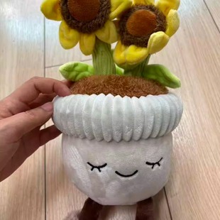 花卉盆栽颗粒Greenhouse外贸单植物太阳花玩偶摆件