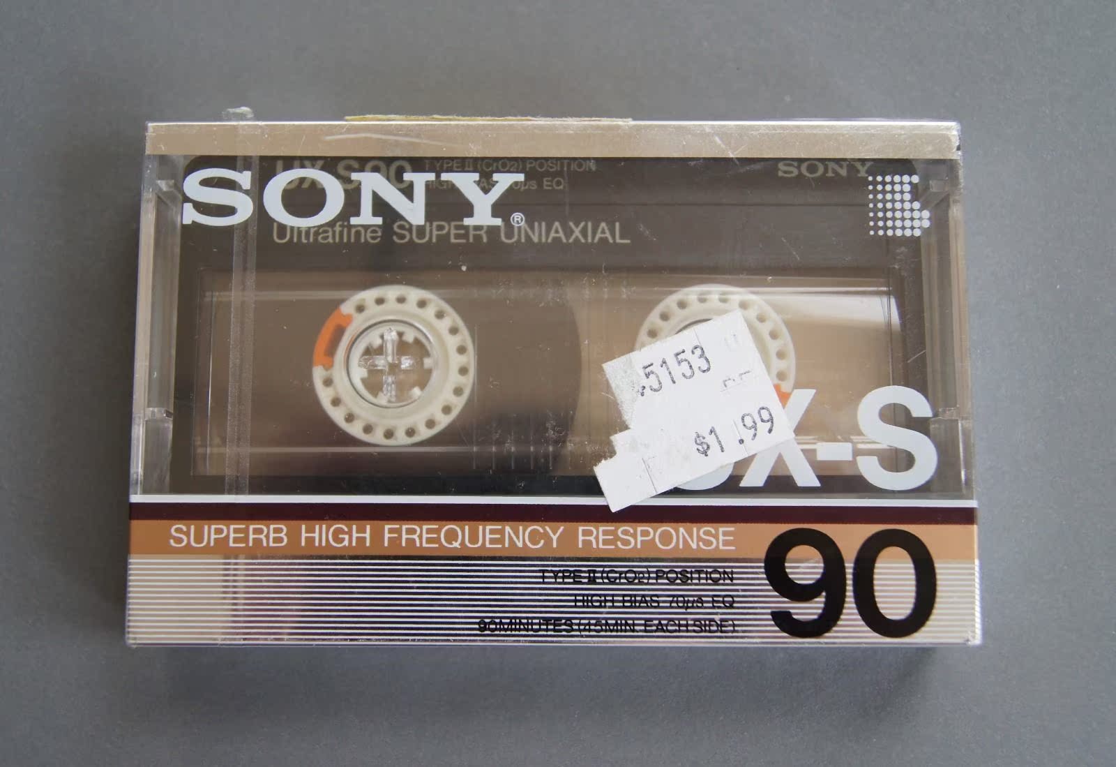 原裝全新原封SONY索尼 UX-S 90高等級2類空白磁帶高保真