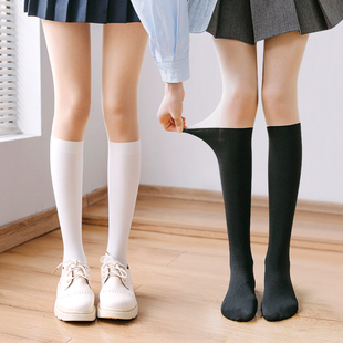 Enjoy 袜 it拼接丝袜女春秋光腿神器假过膝黑丝秋冬假小腿大腿连裤