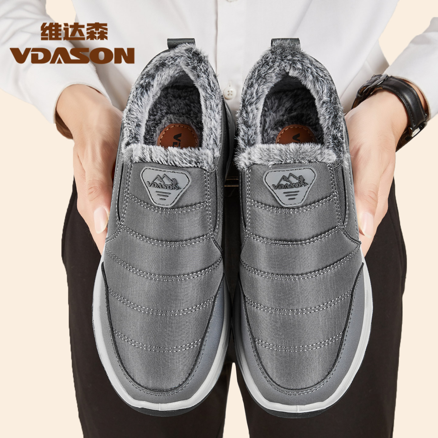 冬季加绒加厚保暖棉鞋