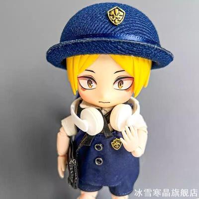 迷你bjd娃娃耳机配件冷酷学院风