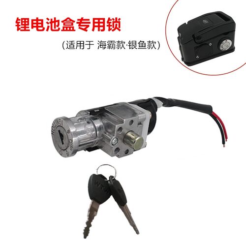 电动车钥匙开关总成电源锁电门锁通用电瓶车三轮车启动锁芯全套
