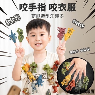 小礼品关节可动动霸王三角迅猛甲龙仿真模型咬手指恐龙儿童摆件