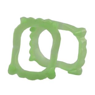 搞怪吸血鬼假牙装饰恐怖搞笑发光鬼屋尖牙创意万圣节夜光白色僵尸