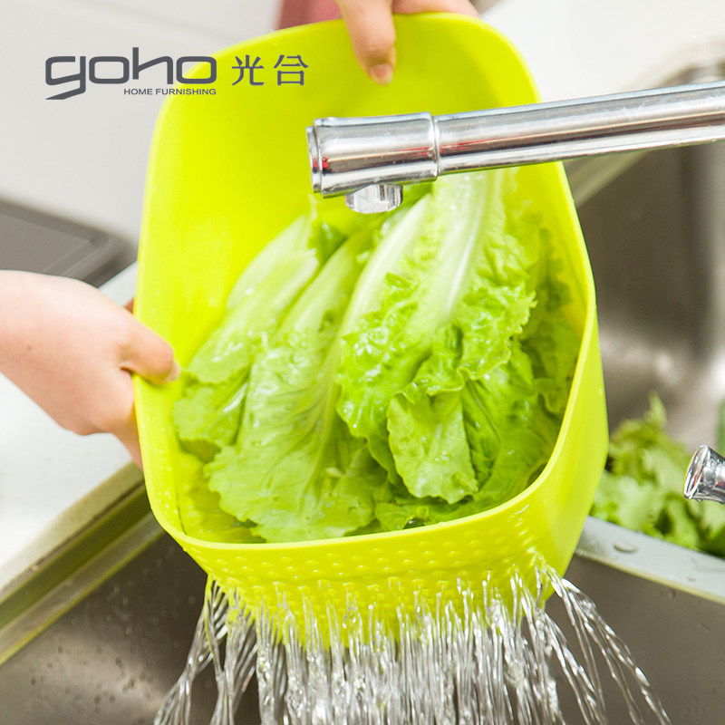 光合盛世 多用途沥水篮 洗菜篮 果蔬沥水篮沥水盆滤水器水果篮在类目 餐饮具, 餐具, 果盆/果盘/果篮中 - 来自Buy2taobao.com提供专业的淘宝代购服务