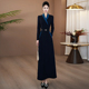 正式 显瘦超长裙166 春秋长袖 场合端庄连衣裙2025新款 今年流行爆款