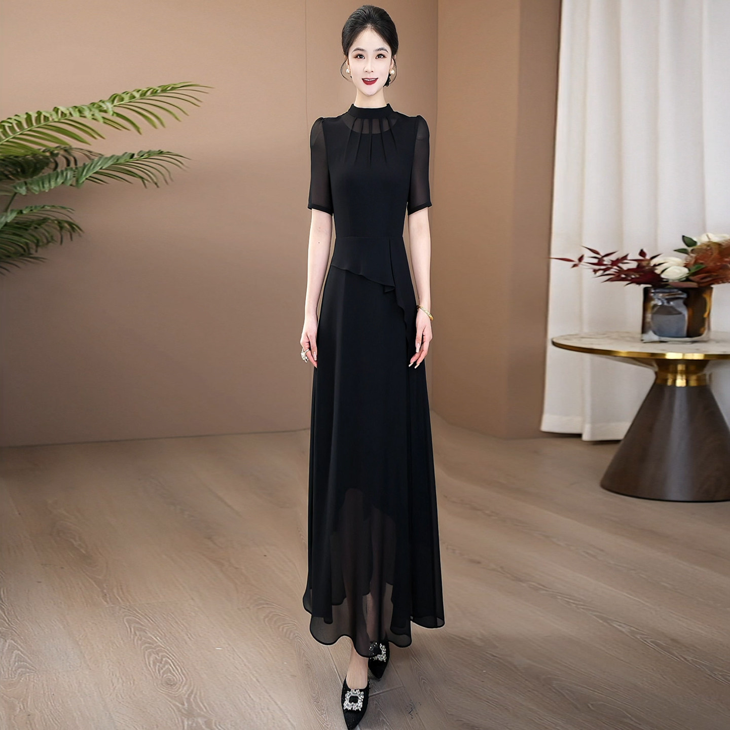 清仓连衣裙女夏2026新款端庄气质优雅裙子高级大方得体连身裙493