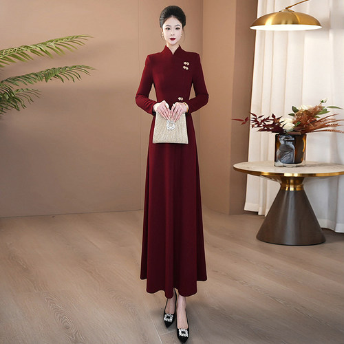 新中式国风长裙连衣裙重要场合