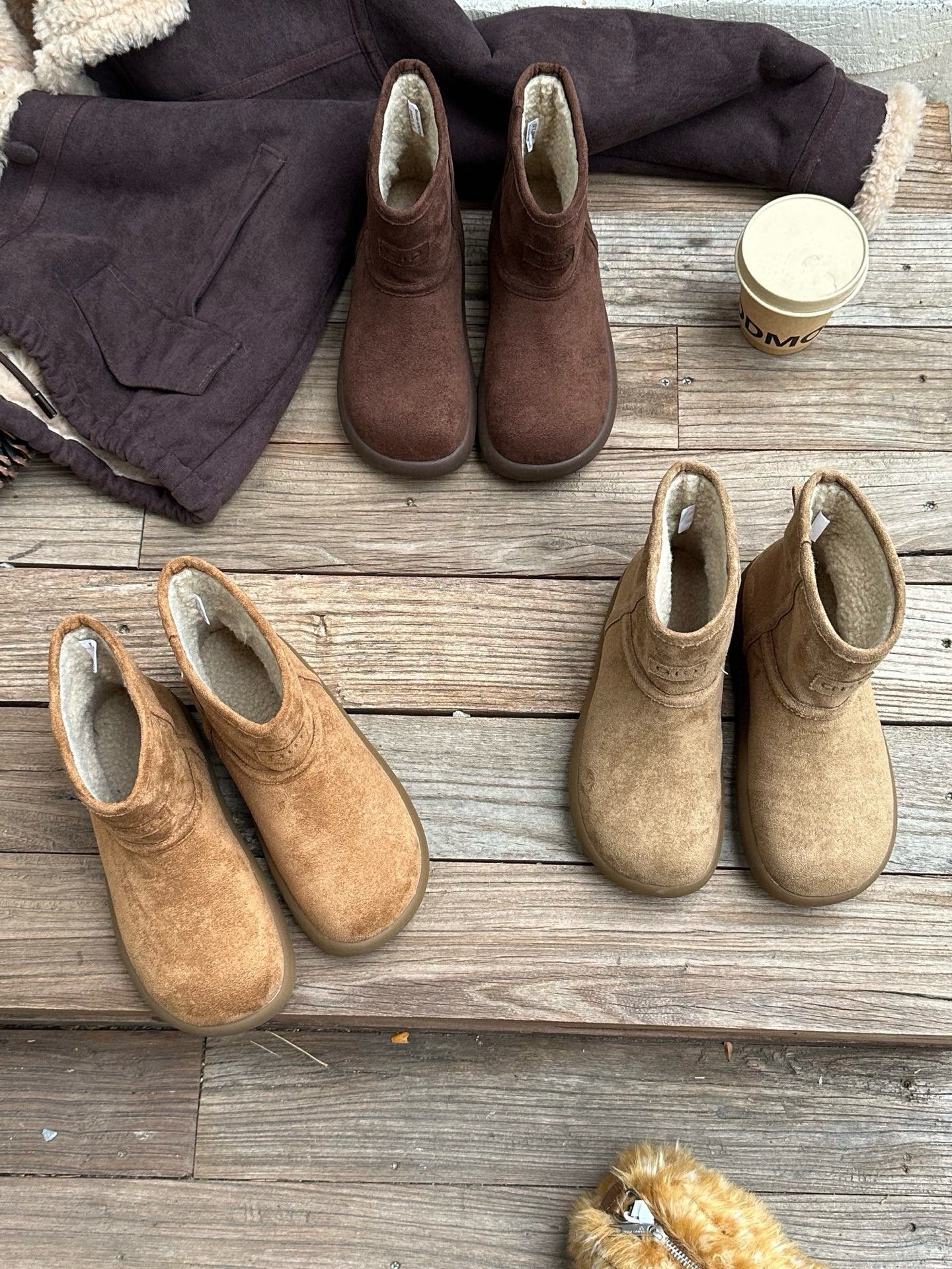 米新款2025冬款英伦风复古绒面短靴切尔西舒适马丁靴百搭加绒女靴