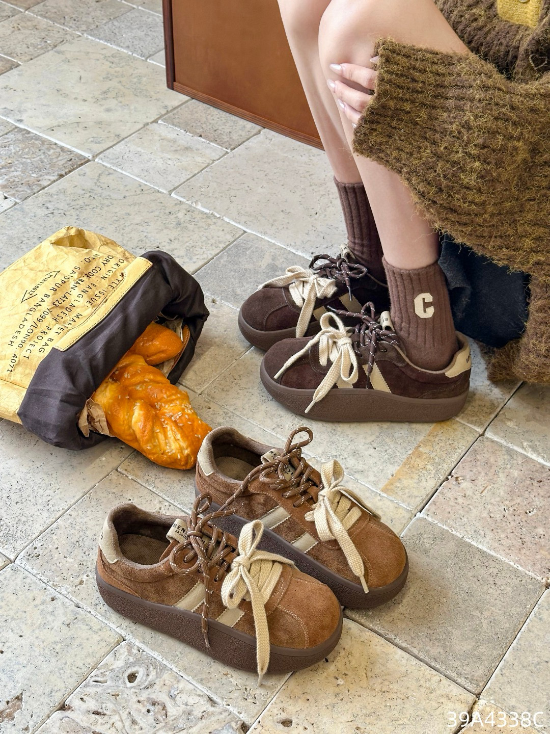 欧洲站2025冬款加绒阿甘鞋德训鞋运动休闲跑步鞋板鞋保暖女鞋4338