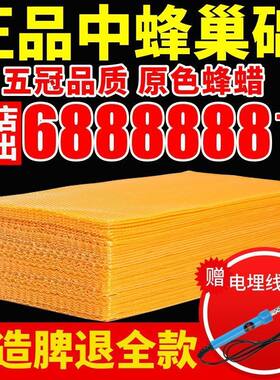 中蜂巢础中蜂专用蜂蜡蜂巢蜜蜂标准养蜂巢基皮巢脾中蜂深房巢础