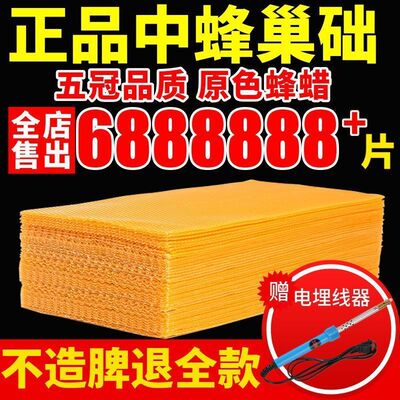 中蜂巢础中蜂专用蜂蜡蜂巢蜜蜂标准养蜂巢基皮巢脾中蜂深房巢础