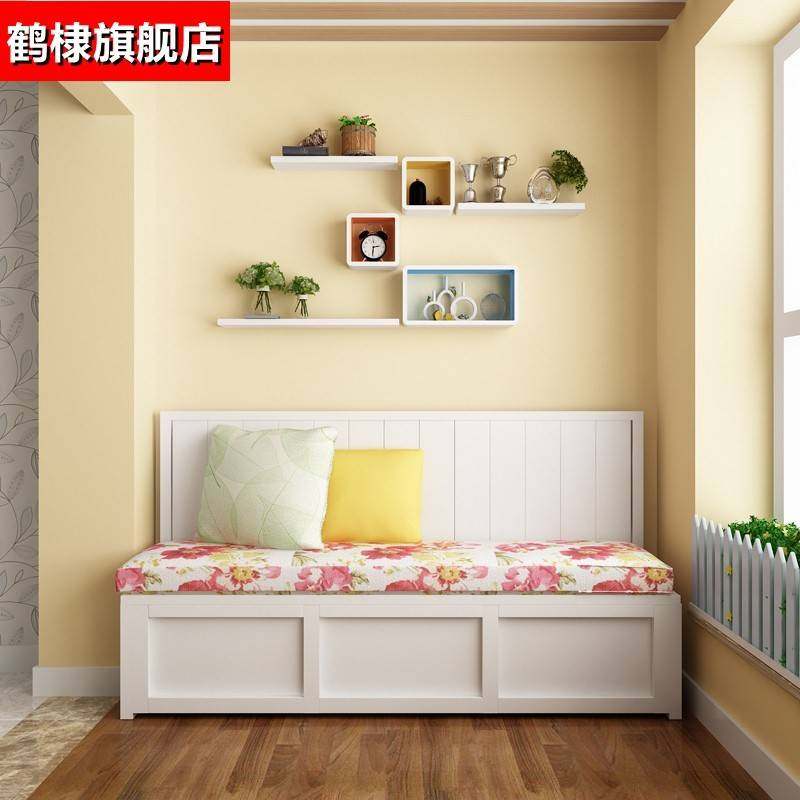 实木卡座家用阳台休闲长椅客厅餐厅北欧储物转角l型卡座沙发定制