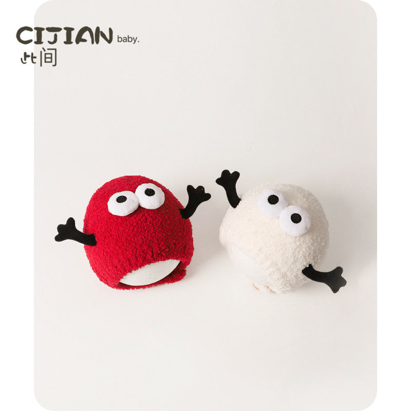 宝宝帽子秋冬季婴儿红色套头帽男宝女宝毛线护耳帽儿童保暖针织帽,童装/婴儿装/亲子装,帽子,淘宝优惠券,粉丝福利购,淘宝优惠卷