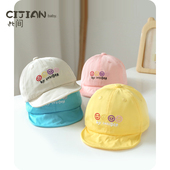 时尚 遮阳可爱超萌棒球帽男童女童韩版 鸭舌帽 薄款 宝宝帽子春秋夏季