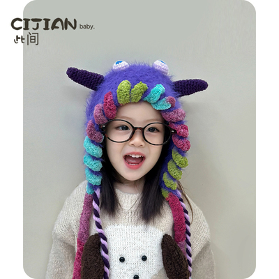 加厚套头帽防寒毛绒帽