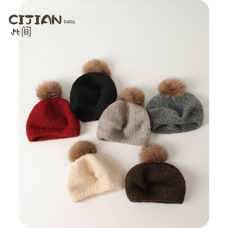 宝宝帽子秋冬款儿童套头男童女童护耳帽婴儿贝雷帽保暖针织帽真毛,童装/婴儿装/亲子装,帽子,淘宝优惠券,粉丝福利购,淘宝优惠卷