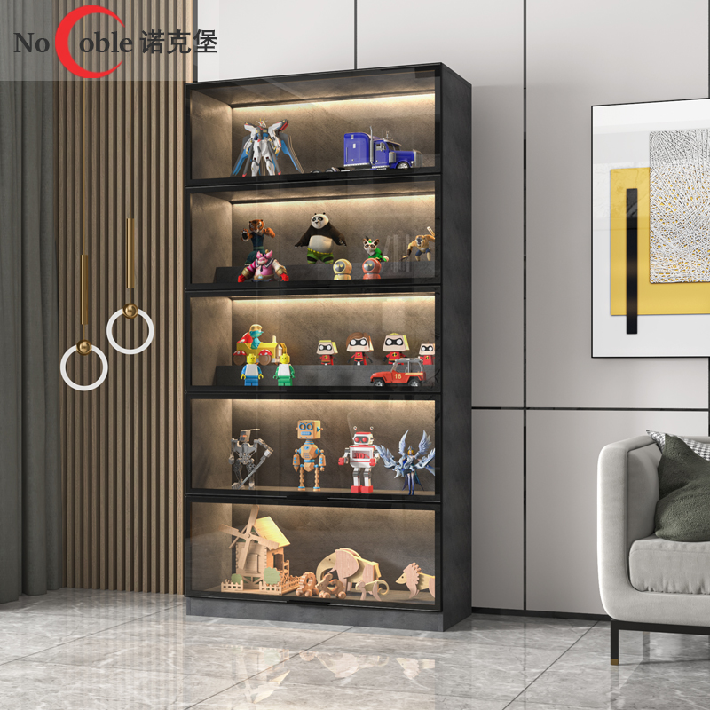 手办柜玻璃门储物柜防尘展示柜