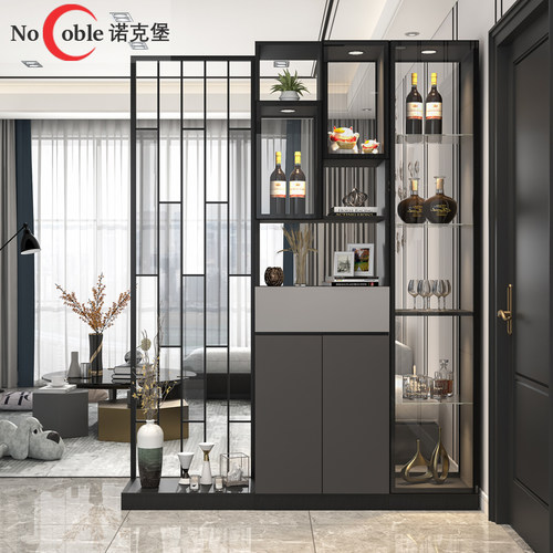 进门屏风隔断柜简约门口装饰柜
