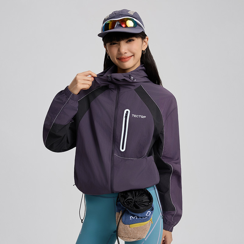 探拓情侣款防紫外线宽松风衣外套