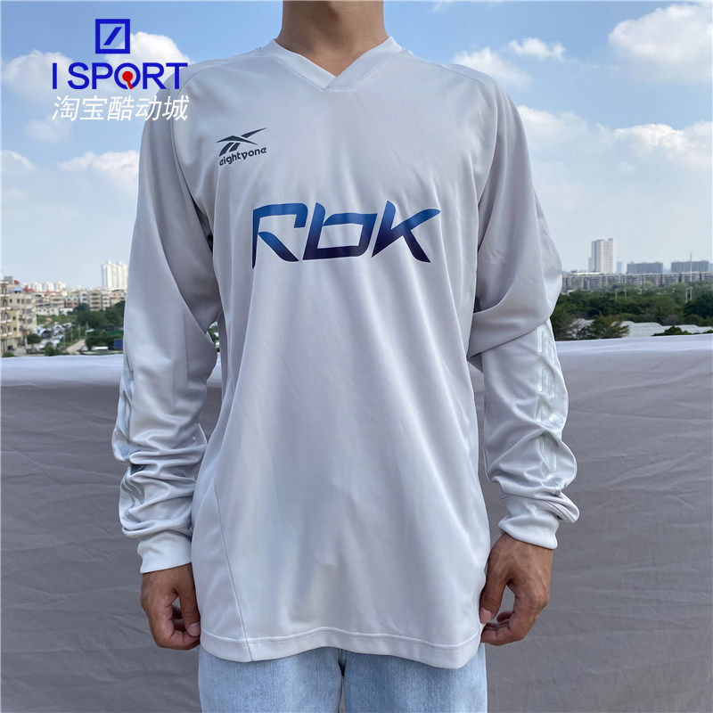 Reebok/锐步Eighty One LS TEE 银色男士运动休闲卫衣长袖 GK6883