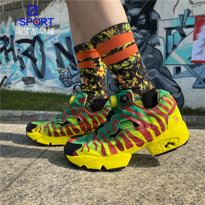 reebok/锐步pump fury侏罗纪公园联名款充气运动休闲鞋 gw0212