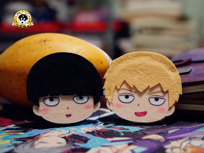 灵能百分百路人超能100影山茂夫灵幻新隆 动漫周边挂件公仔胸针